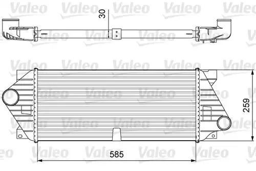 интеркулер (охладител за въздуха на турбината) VALEO 818635