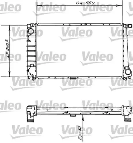 воден радиатор VALEO 819414