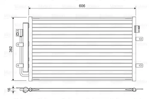 кондензатор, климатизация VALEO 822551