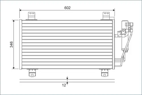 кондензатор, климатизация VALEO 822589