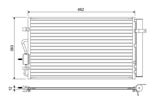 кондензатор, климатизация VALEO 822666