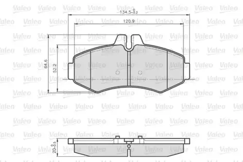 накладки VALEO 872022