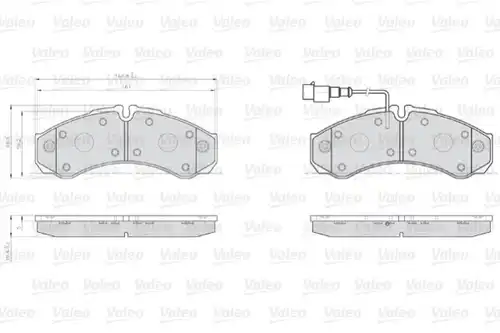 накладки VALEO 872121