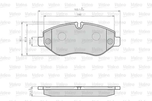 накладки VALEO 872229