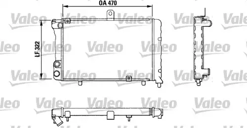 воден радиатор VALEO 883809