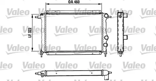 воден радиатор VALEO 883851