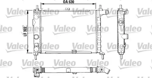 воден радиатор VALEO 883858