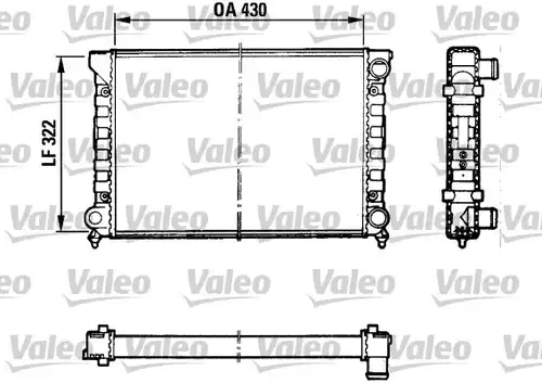 воден радиатор VALEO 883869