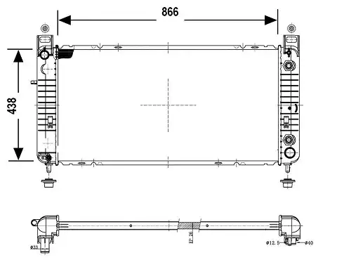 воден радиатор VALEO MX 700774