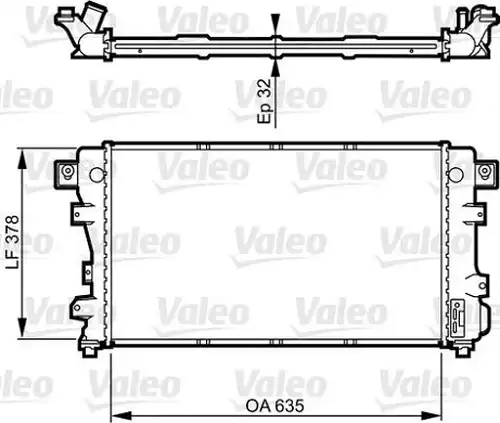 воден радиатор VALEO MX 731148