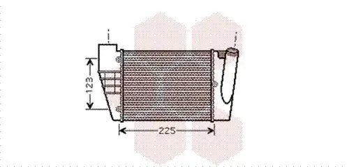 интеркулер (охладител за въздуха на турбината) VAN WEZEL 03004251