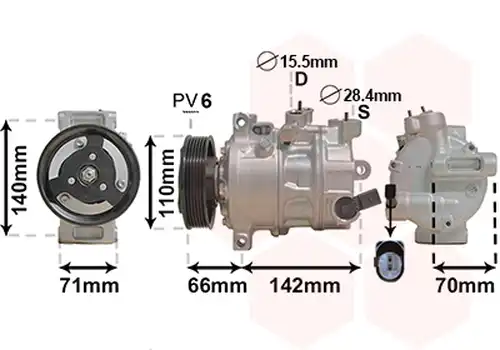 компресор за климатик VAN WEZEL 0301K703