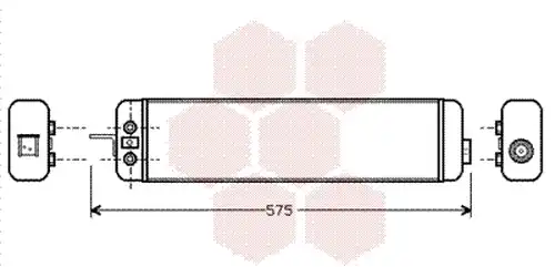 маслен радиатор, двигателно масло VAN WEZEL 06003178