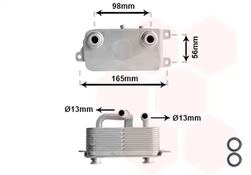 маслен радиатор, автоматична трансмисия VAN WEZEL 06003396