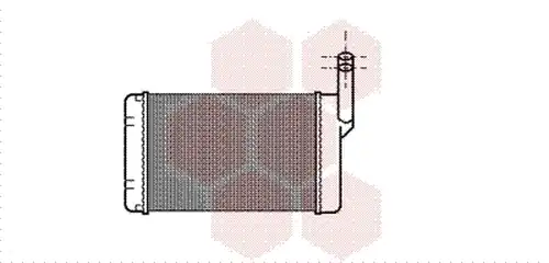 топлообменник, отопление на вътрешното пространство VAN WEZEL 06006030