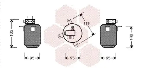 изсушител, климатизация VAN WEZEL 0600D001