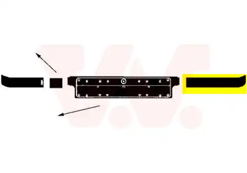 покривна/защитна лайсна, броня VAN WEZEL 0640581