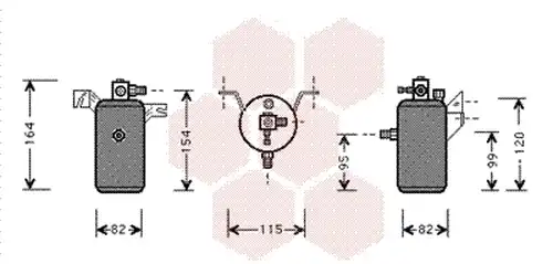 изсушител, климатизация VAN WEZEL 0900D014