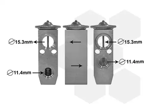 разширителен клапан, климатизация VAN WEZEL 13001365