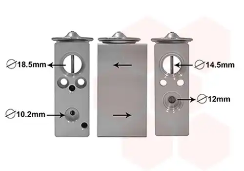 разширителен клапан, климатизация VAN WEZEL 15011700