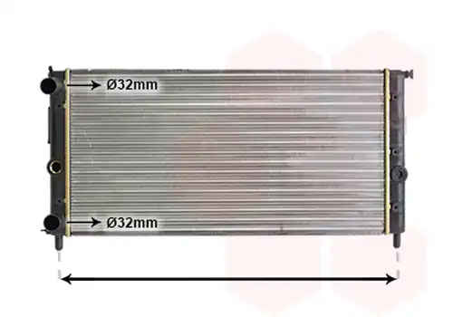 воден радиатор VAN WEZEL 17002058