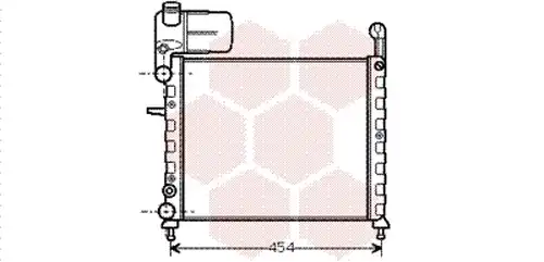 воден радиатор VAN WEZEL 17002100