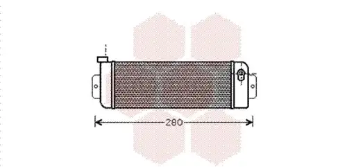 маслен радиатор, двигателно масло VAN WEZEL 17003277