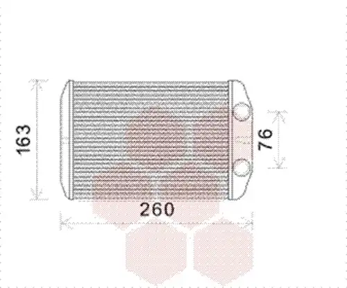 топлообменник, отопление на вътрешното пространство VAN WEZEL 17006395