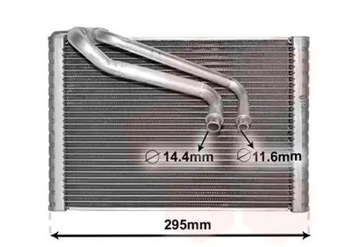 изпарител, климатична система VAN WEZEL 1700V443