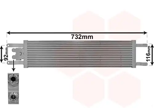 маслен радиатор, двигателно масло VAN WEZEL 17013701