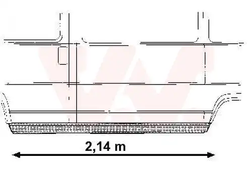 странична стена VAN WEZEL 1745109