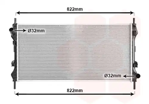 воден радиатор VAN WEZEL 18002320