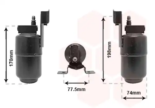 изсушител, климатизация VAN WEZEL 1800D296