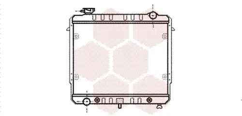 воден радиатор VAN WEZEL 21002003