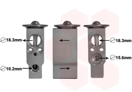 разширителен клапан, климатизация VAN WEZEL 25001285