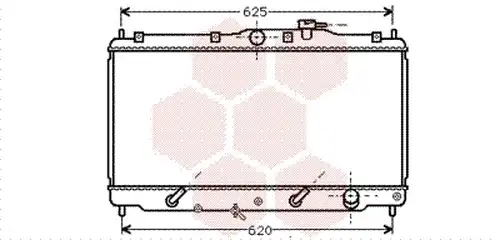 воден радиатор VAN WEZEL 25002011