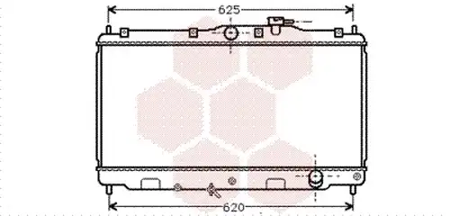 воден радиатор VAN WEZEL 25002016