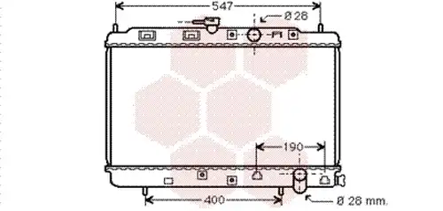 воден радиатор VAN WEZEL 25002042