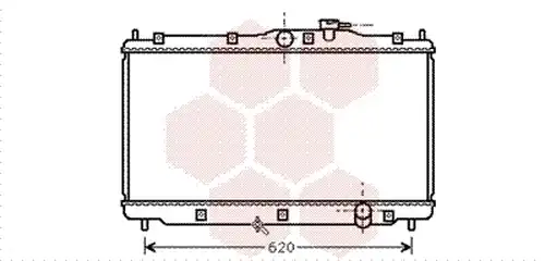 воден радиатор VAN WEZEL 25002078