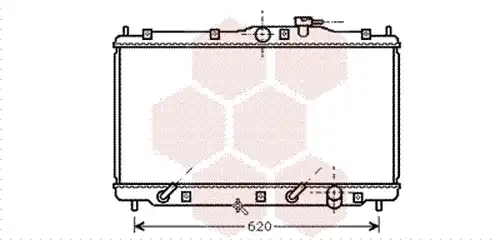 воден радиатор VAN WEZEL 25002079