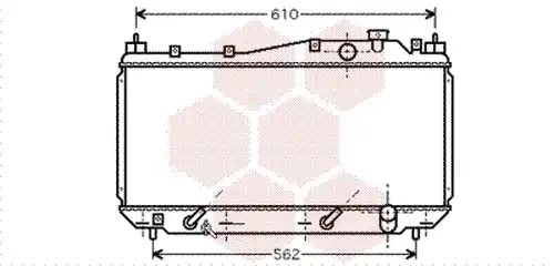 воден радиатор VAN WEZEL 25002114