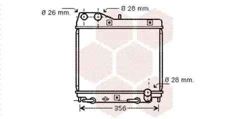 воден радиатор VAN WEZEL 25002161