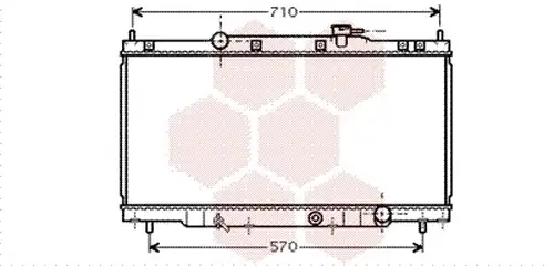 воден радиатор VAN WEZEL 25002162