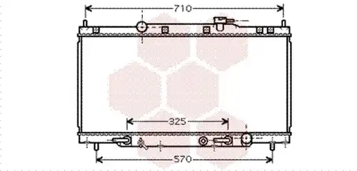 воден радиатор VAN WEZEL 25002163