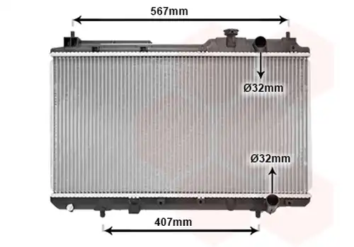 воден радиатор VAN WEZEL 25002175