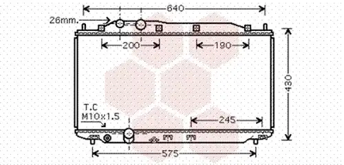 воден радиатор VAN WEZEL 25002187