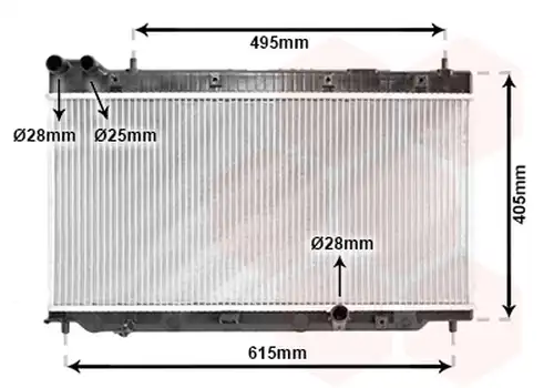 воден радиатор VAN WEZEL 25002206