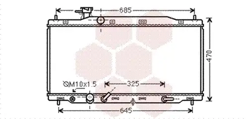 воден радиатор VAN WEZEL 25002226