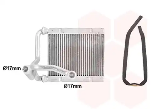 топлообменник, отопление на вътрешното пространство VAN WEZEL 25016701