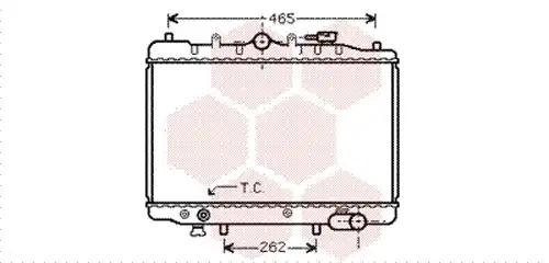 воден радиатор VAN WEZEL 27002024